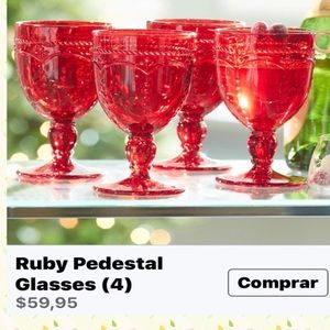 Rubi pedestal glasses 4 pz.